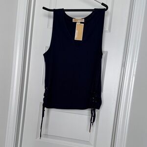 MICHAEL Michael Kors Navy V-Neck Tank Top